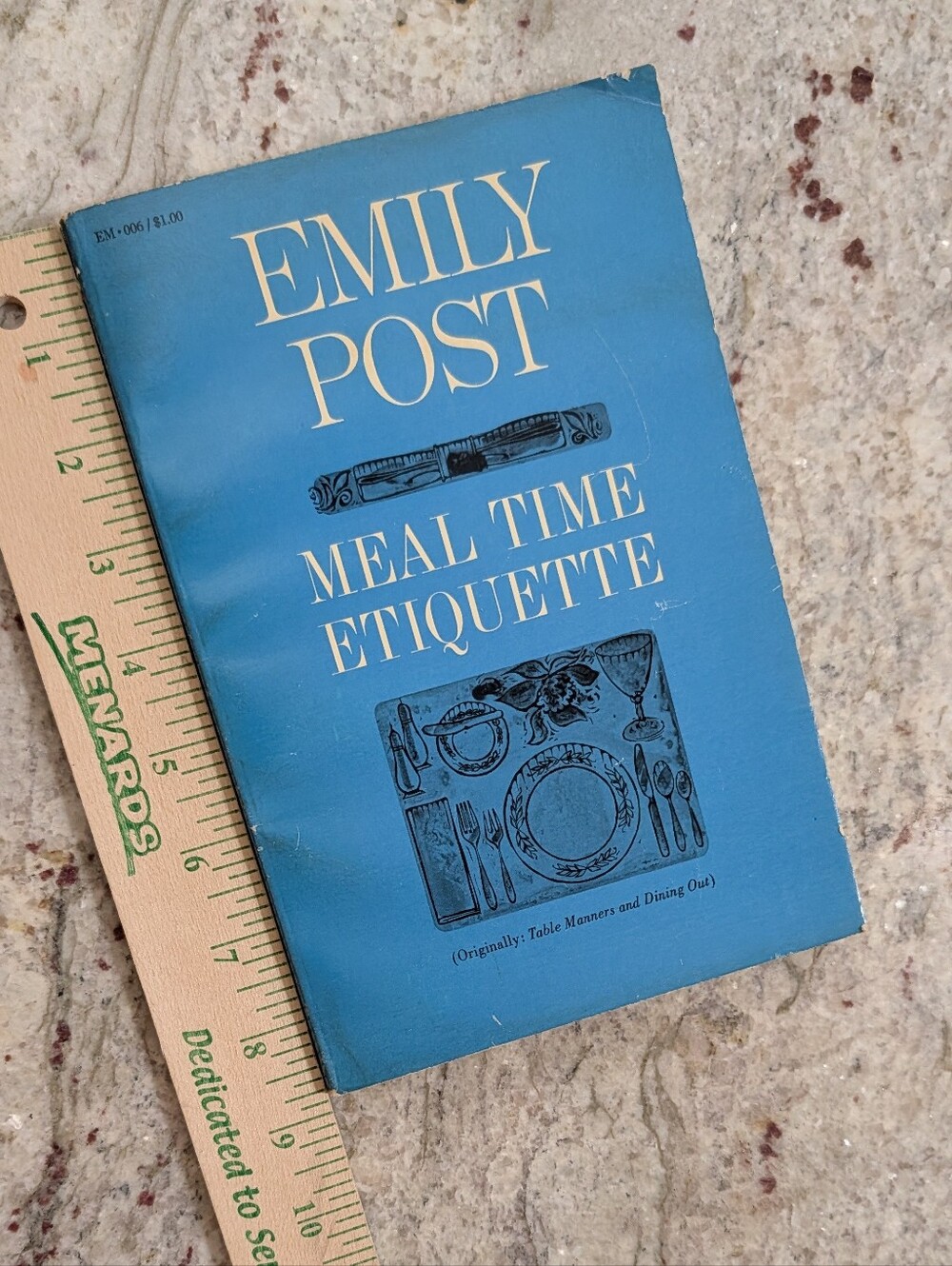 Emily Posts 1963 Pocket Booklet Meal Time Etiquette Vintage Paperback Manners